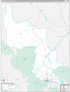 Lewis and Clark Wall Map Premium Style